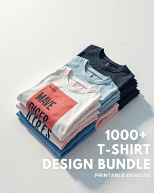 T-Shirt Design Bundle – 1000+ Trendy, Printable Designs